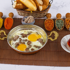 Turkish Eggs with Kawerma