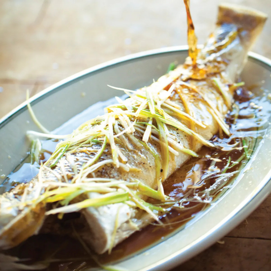 Chinese Steamed Fish with Ginger