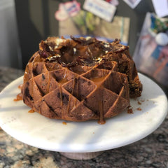 Arabic Date Cake with Caramel Sauce