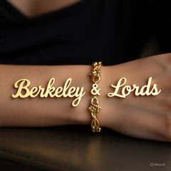 Berkeley & Lords Identity Gold Nameplate Bracelet
