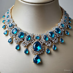 Berkeley & Lords Majestic Gemstone Bib Necklace