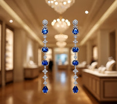 Berkeley & Lords Sapphire Cascade Drops