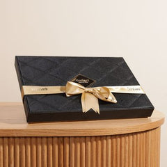 Berkeley & Lords Bostani Black Leather Chocolate Box (42 Pieces)