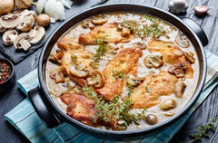 Chicken with mushrooms
