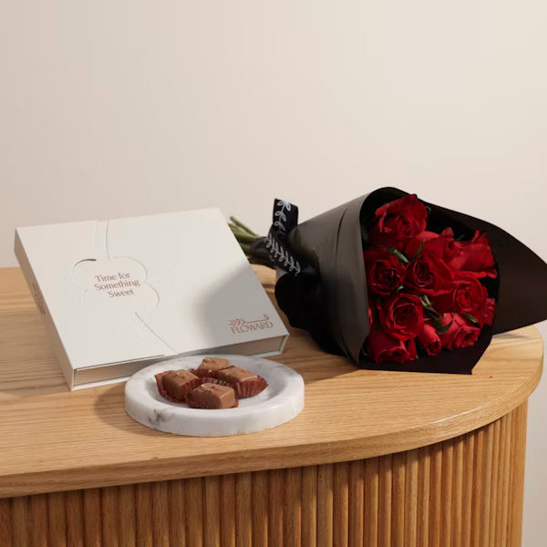 Berkeley & Lords Crunchy Chocolate Box (Breeze of Joy Bouquet)