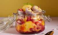 Mango, Strawberry & Coconut Sundae