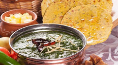 Pakistani Palak with Makai Roti