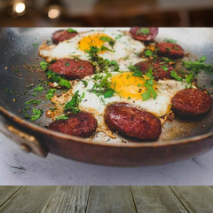 Turkish Eggs with Sucuk