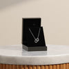 Zus Double Rings Diamond Circle Necklace