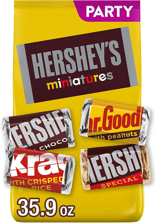 HERSHEY'S Miniatures Assorted Chocolate Candy Party Pack