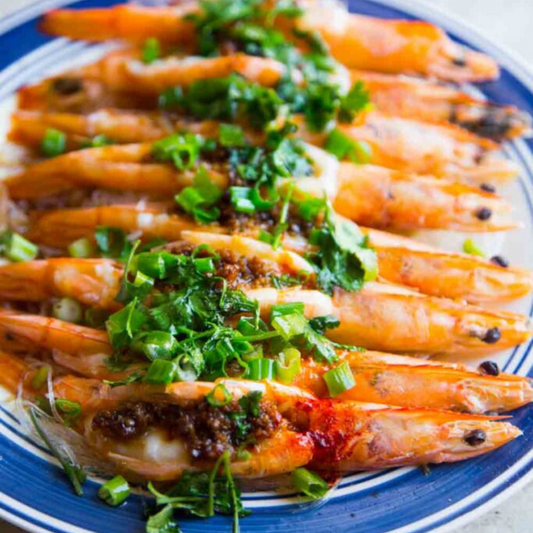 Chinese Steamed Garlic Prawns