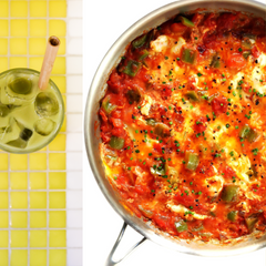 Turkish Eggs with Tomatoes, Onions & Peppers