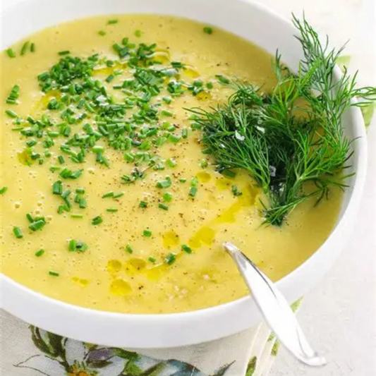 British Potage Parmentier (Potato Leek Soup)