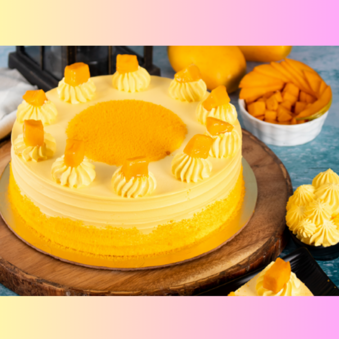 Mango Velvet Cake