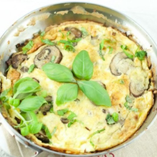 Italian Mascarpone - Mushroom Frittata Stack