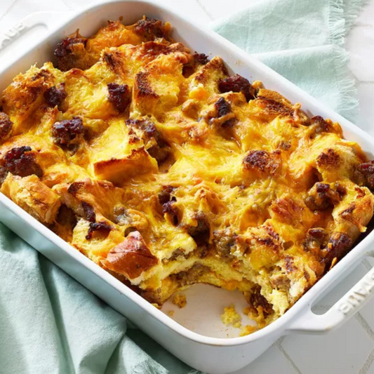 Italian Veggie Sausage Strata