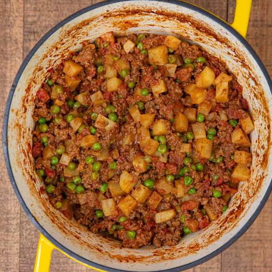 Indian Keema Aloo (Ground Beef and Potatoes)