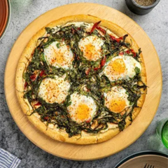 Italian Arugula & Mushroom Breakfast Pizza