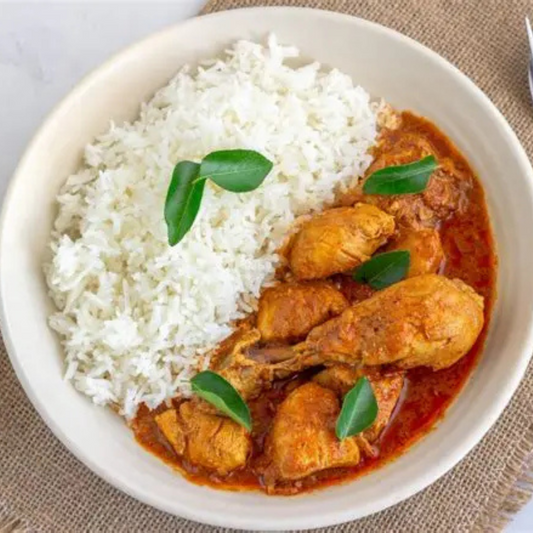Indian Chicken Curry with rice