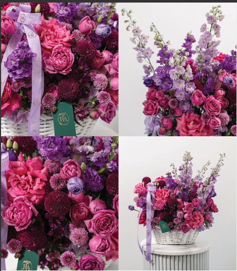 Art of Purple Basket