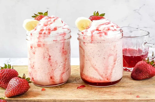 Banana & Strawberry Milkshake