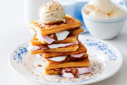 Banoffee S'mores Waffles