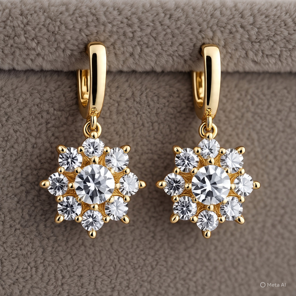 Berkeley & Lords Cluster Diamond Earrings