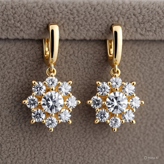 Berkeley & Lords Cluster Diamond Earrings