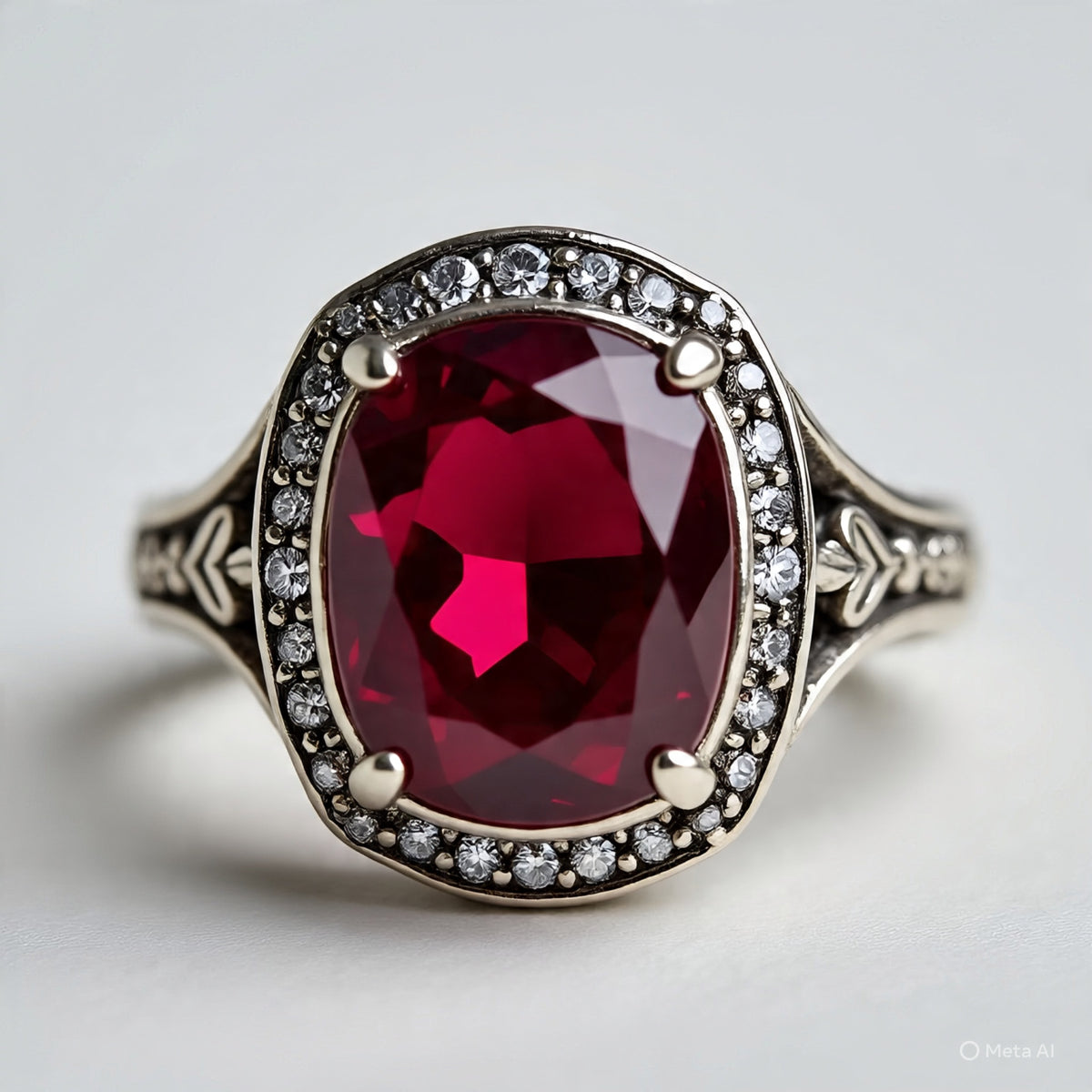Berkeley & Lords Crimson Ruby Cocktail Ring