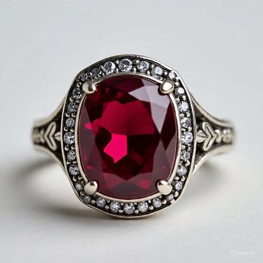 Berkeley & Lords Crimson Ruby Cocktail Ring