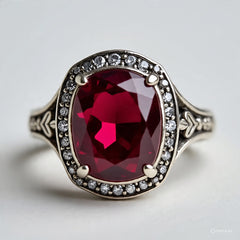 Berkeley & Lords Crimson Ruby Cocktail Ring
