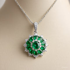 Berkeley & Lords Emerald Cluster Pendant
