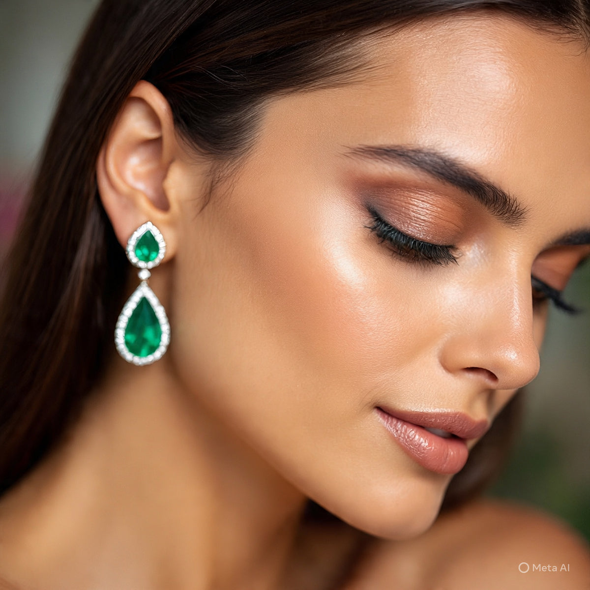 Berkeley & Lords Emerald Teardrop Earrings