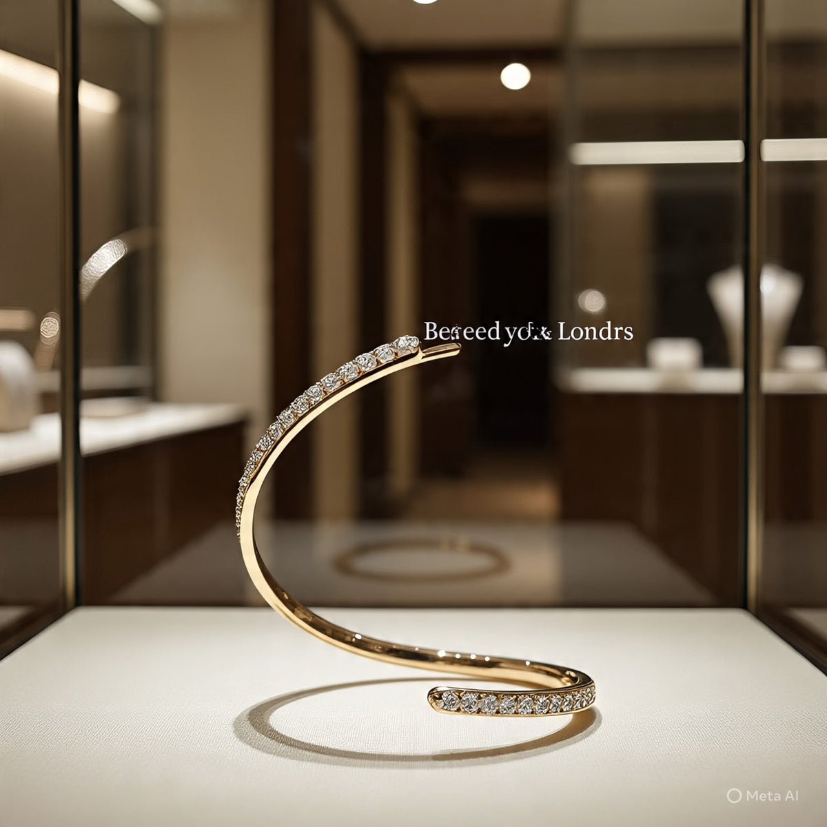 Berkeley & Lords Half-Pavé Diamond Bangle