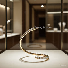 Berkeley & Lords Half-Pavé Diamond Bangle