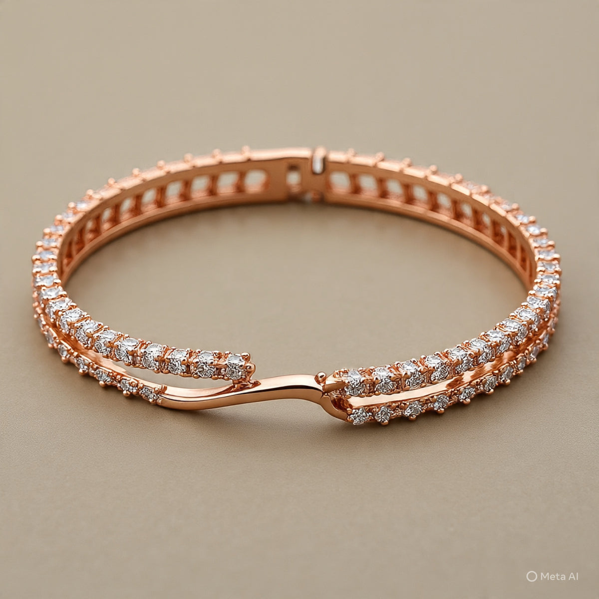 Berkeley & Lords Rose Diamond Hinge Bracelet