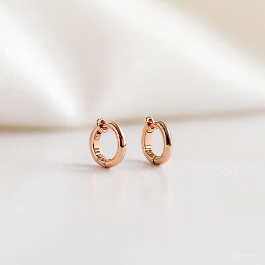 Berkeley & Lords Rose Gold Huggies