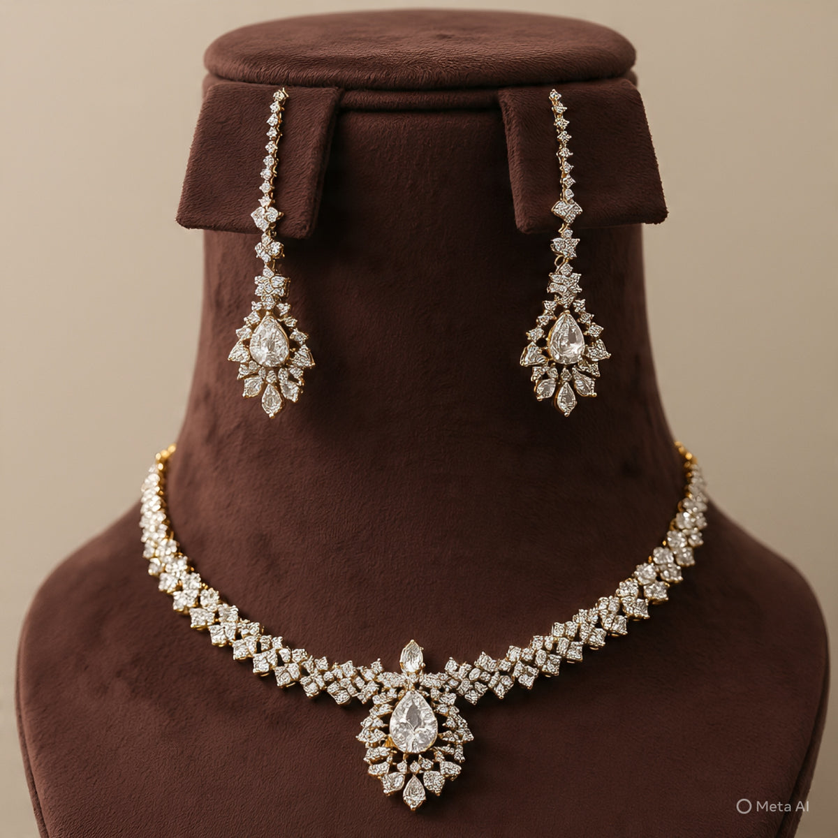 Berkeley & Lords Royal Bridal Set (Necklace + Earrings + Tikka)