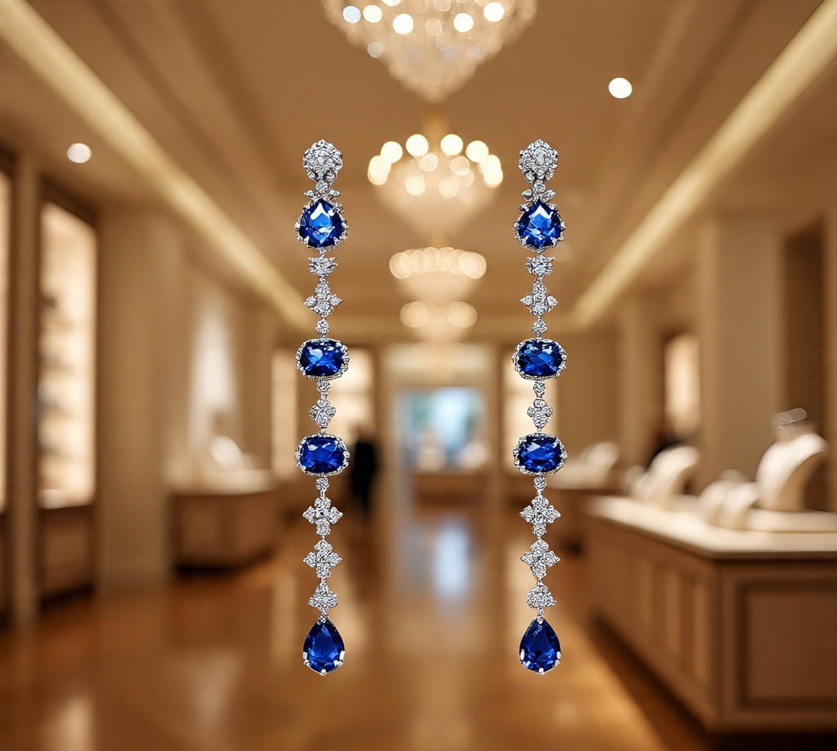 Berkeley & Lords Sapphire Cascade Drops