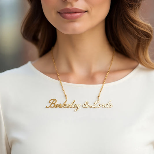 Berkeley & Lords Signature Nameplate Necklace