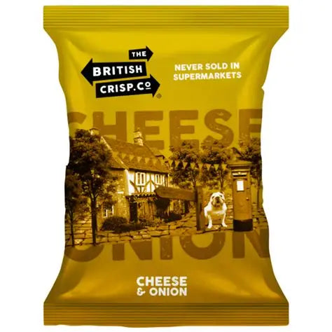 British Potato Crisps – Cheese & Onion (UK flavour)