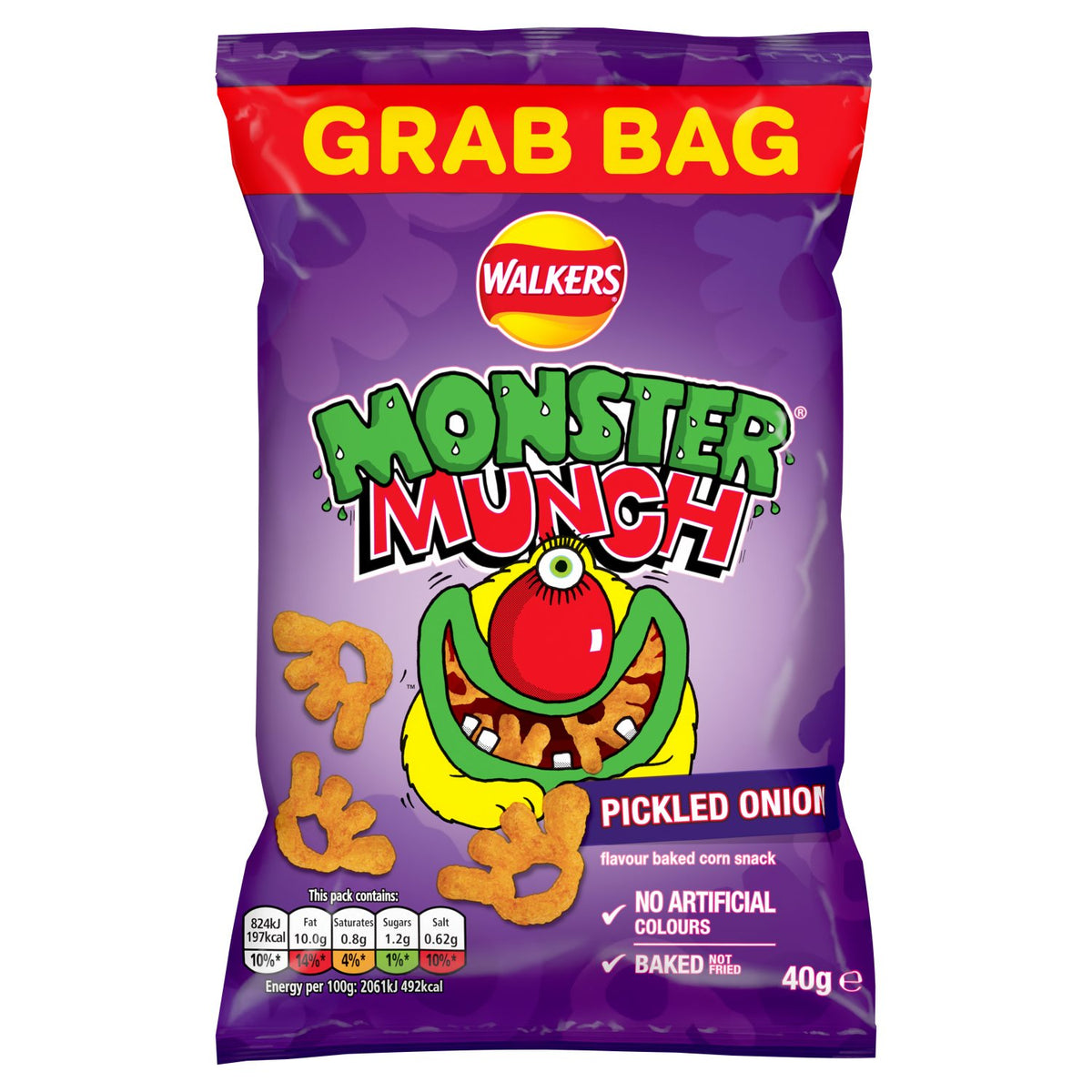 British Snack Corn Crunch – “Monster Munch” Pickled Onion