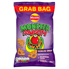 British Snack Corn Crunch – “Monster Munch” Pickled Onion