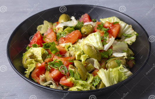 Turkish Antakya Zeytin Salatasi (Green Olive Salad)