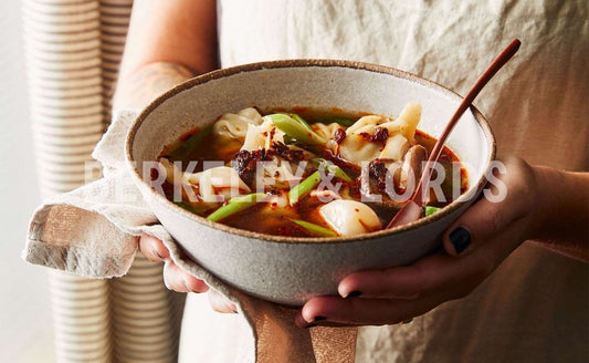Chinese Chicken Wonton Noodle Soup