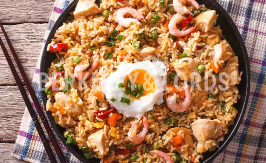 Chinese Shrimp & Chicken Egg Fried Rice