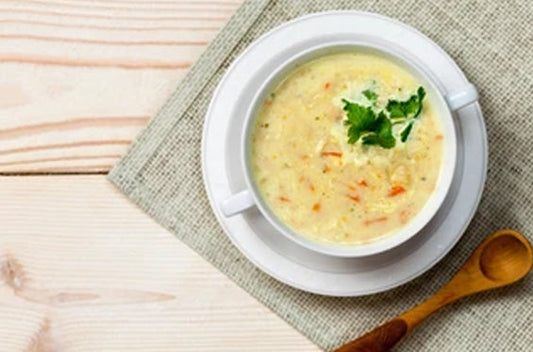 Cream soup with chicken