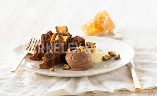 Dark Chocolate & Honeycomb Waffles