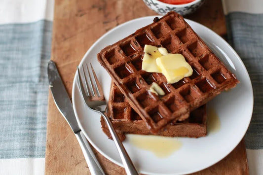 Dark Chocolate & Honeycomb Waffles