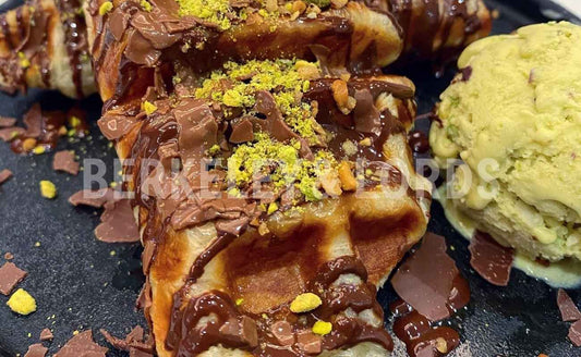 Dark Chocolate & Pistachio Croffle